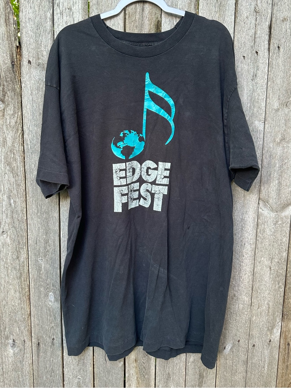 Vtg 1992 KDGE Edgefest Pearl Jam concert t shirt 2XL